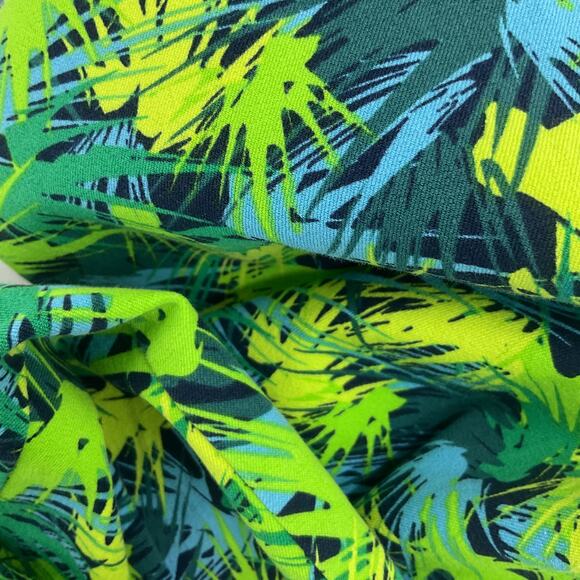 Soft Surroundings Vibrant Green Leaf Pants - Picture 5 of 5